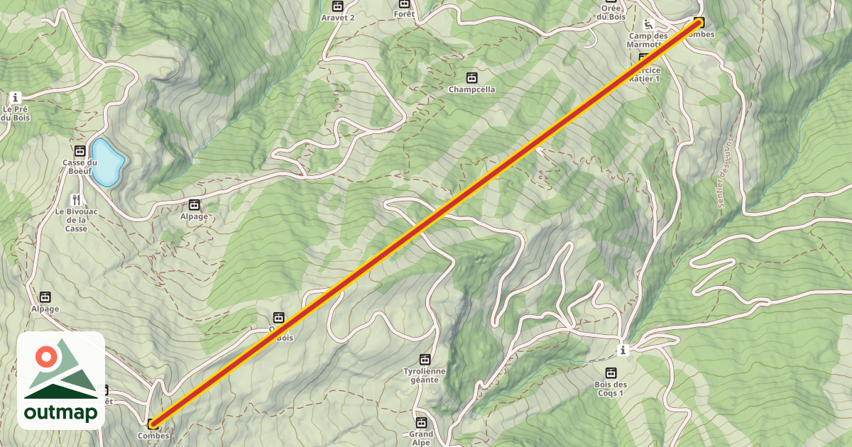 Map of Combes