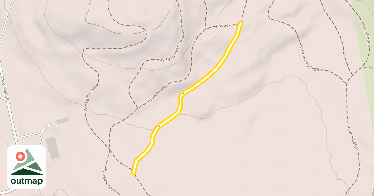 Map of Piste du Voyageur