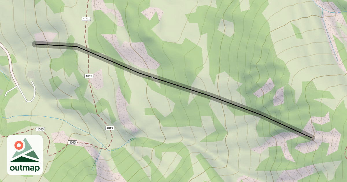 Map of Spiney Chutes Area