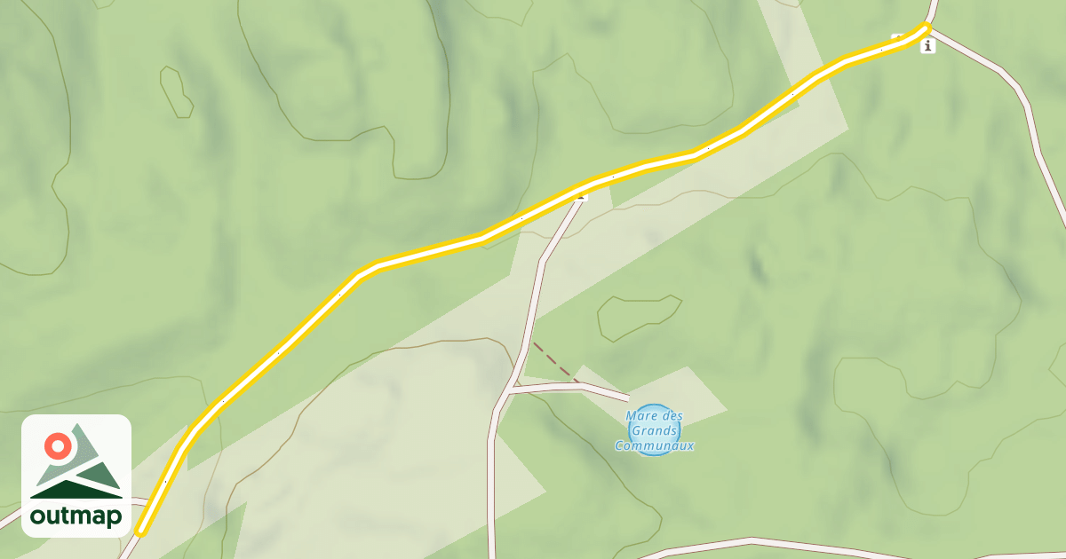 Map of Chemin de Friard à Granges-Narboz