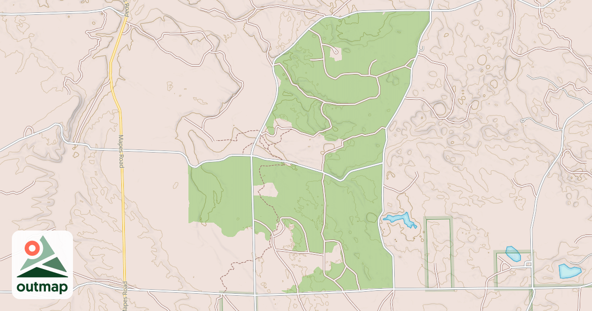 Map of DEYARMOND VALLEY