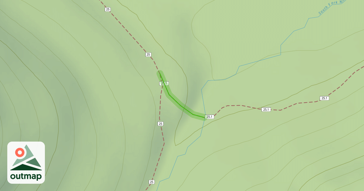 Map of Tumalo Creek Trail #25.1