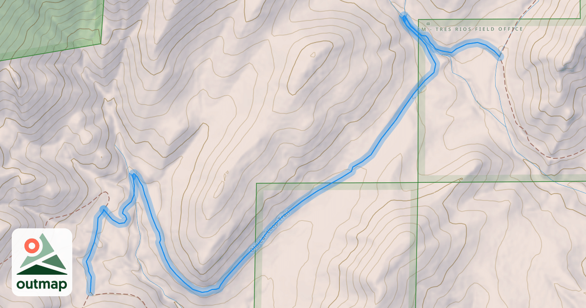 Map of Old Car Loop Trail