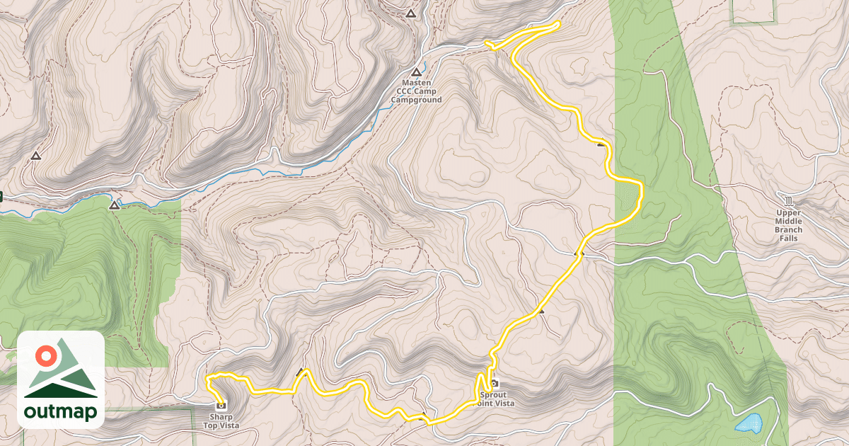 Map of Old Loggers Path