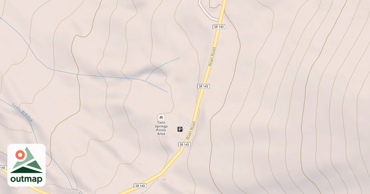 Map of TWIN SPRINGS REC.AREA