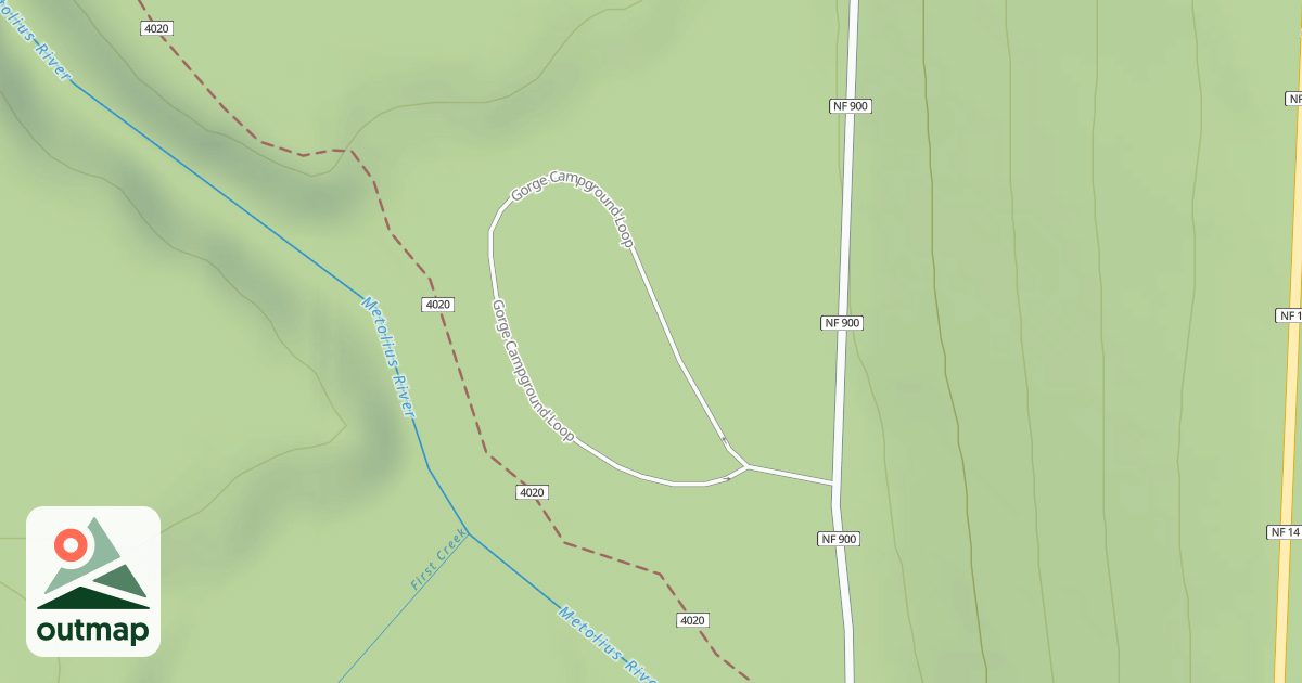 Map of GORGE C.G.