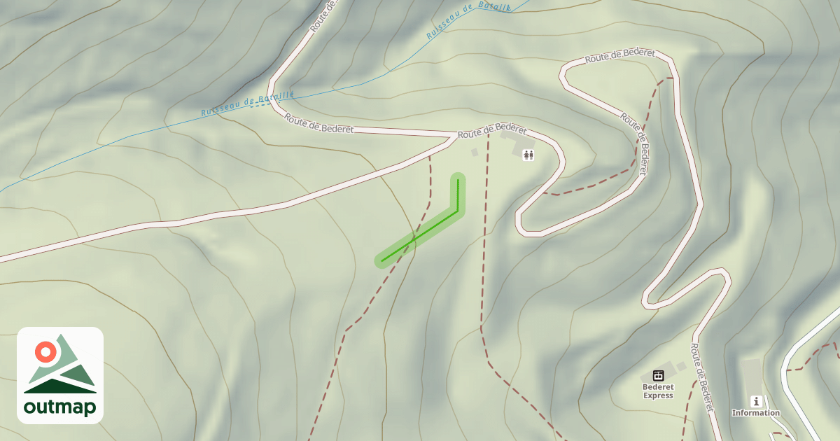 Map of Bleue de Bédéret