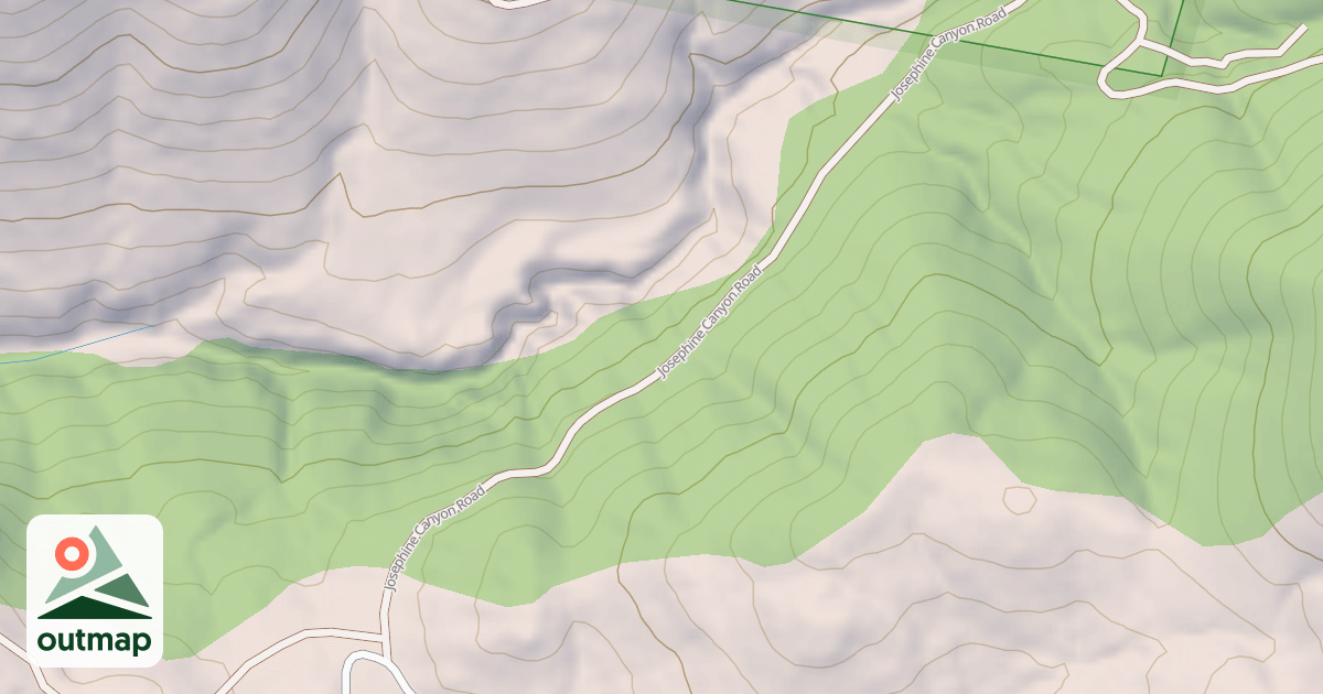 Map of JOSEPHINE CANYON