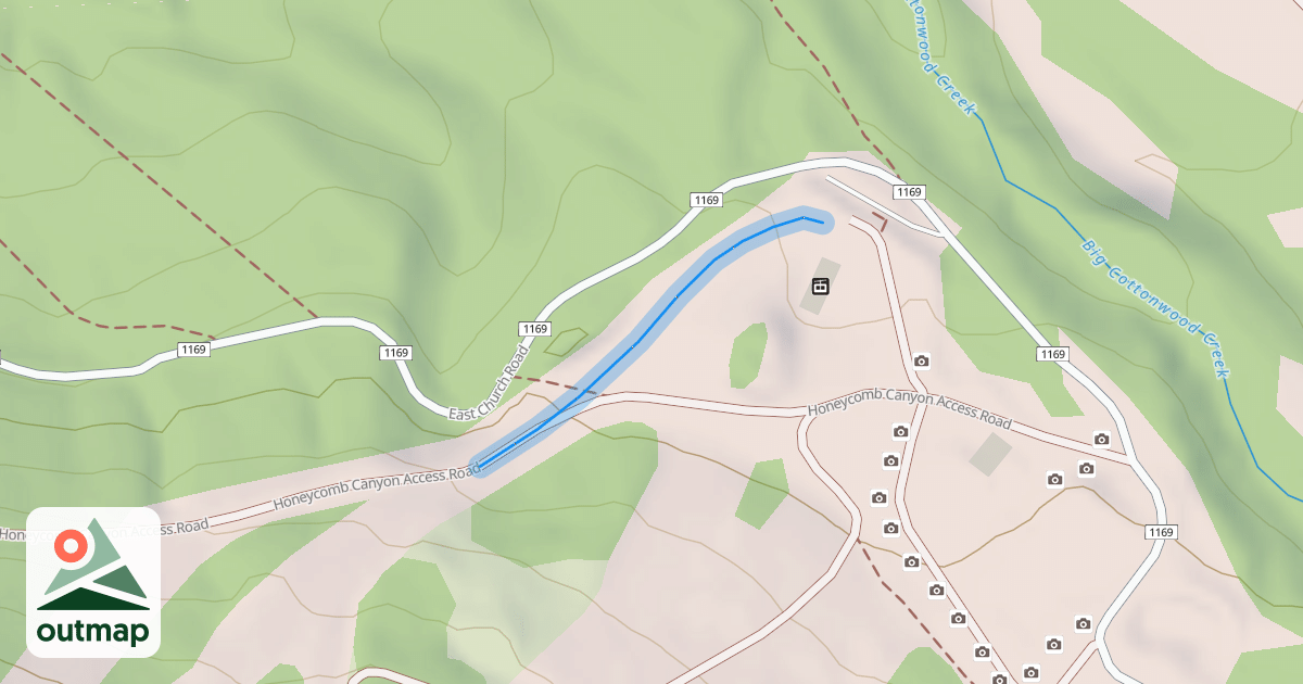 Map of Honeycomb Return Trail