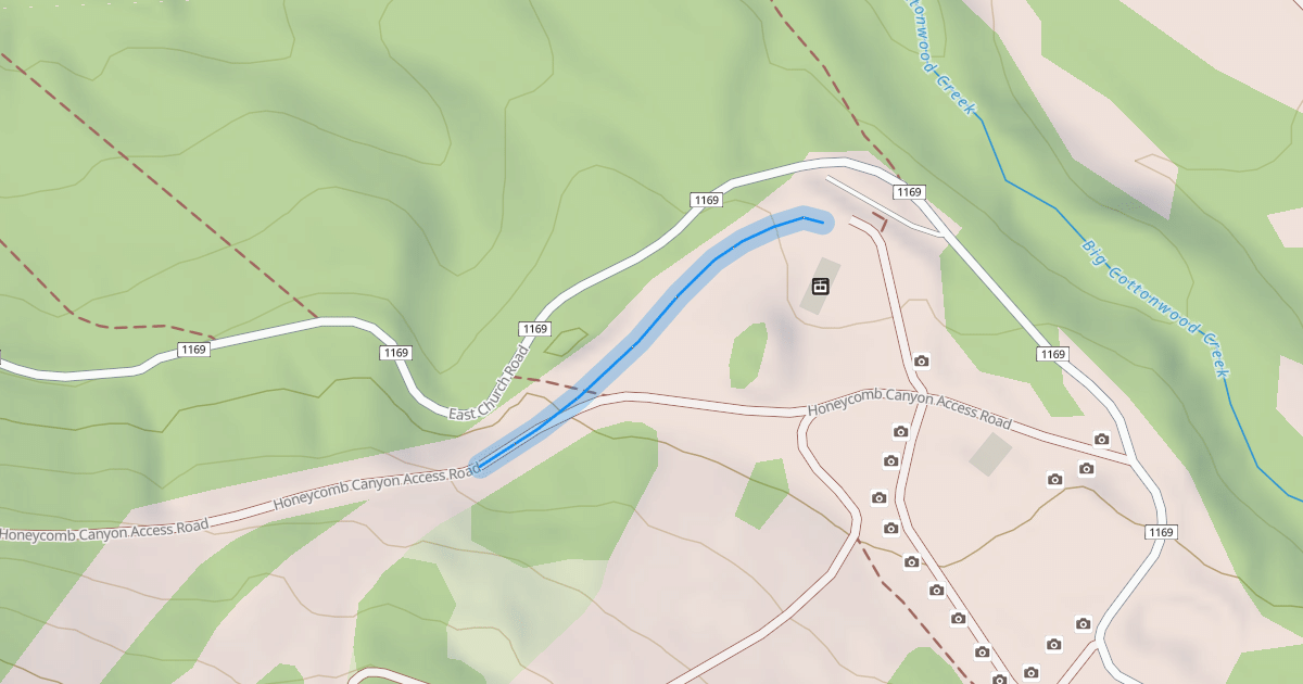 Map preview of Honeycomb Return Trail
