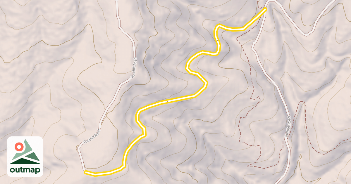 Map of Foothill Road