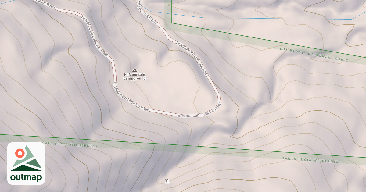 Map of HI MOUNTAIN CG.