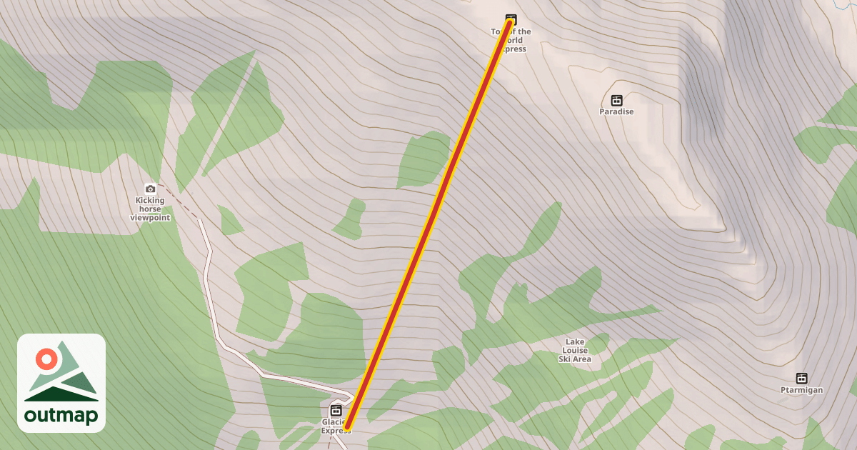 Map of Top of the World Express