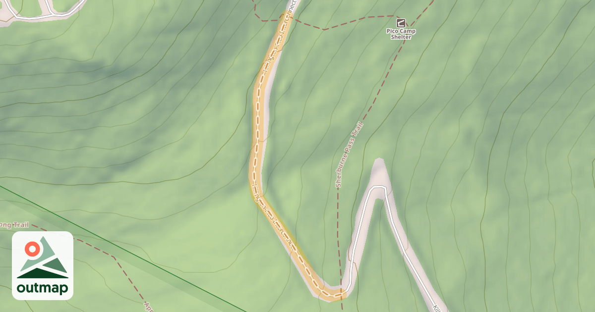 Map of Killington-Pico Interconnect