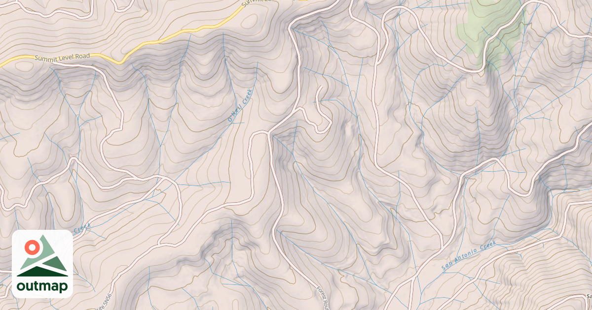 Map of USFS Motor Vehicle Use Map Roads {70D322FE-C50D-4D46-88CF-85FF3A7571FA}