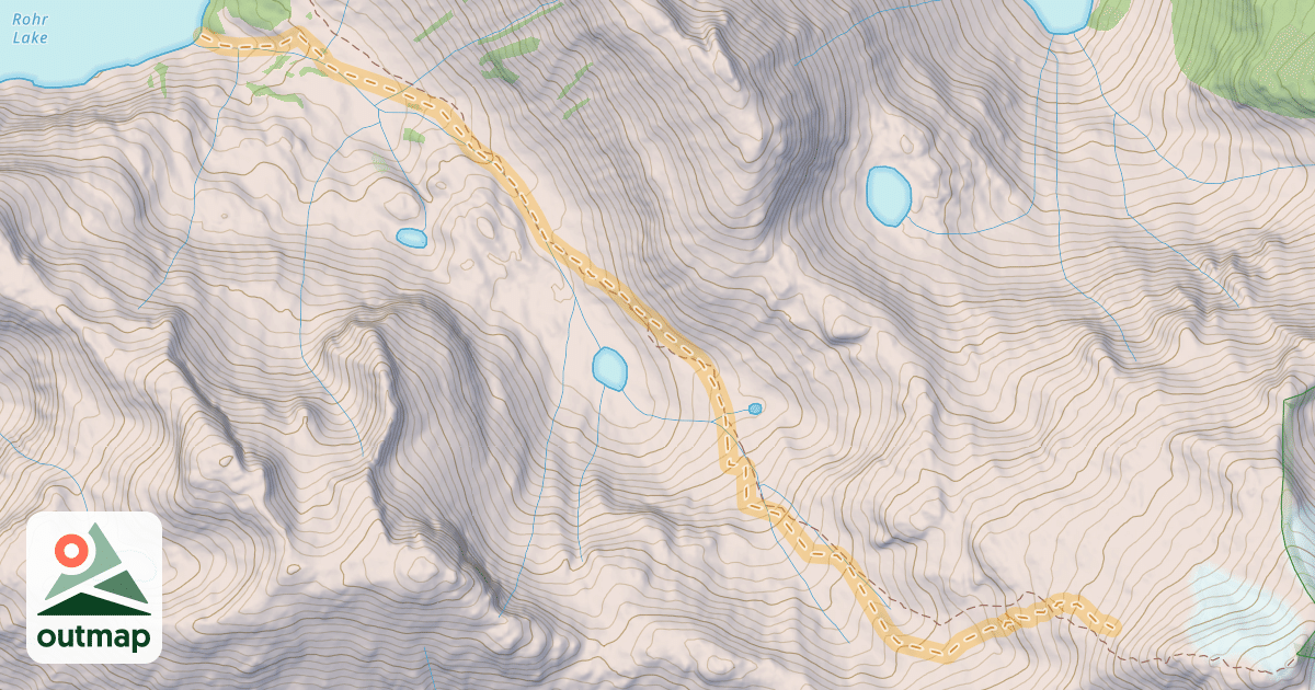 Map of Mount Rohr Winter Route