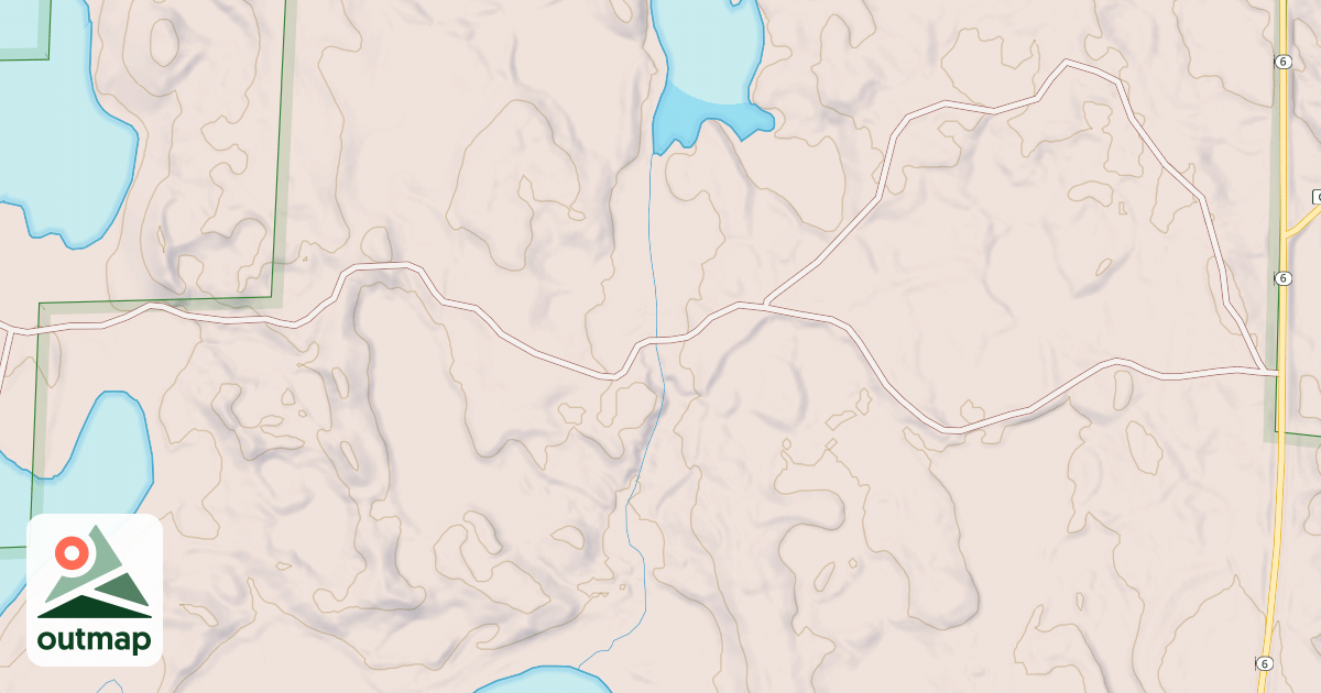 Map of EAST LACROIX LAKE