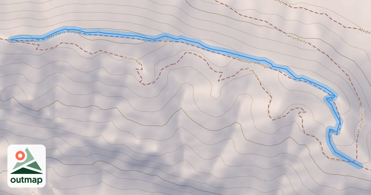 Map of Medaris Ridge
