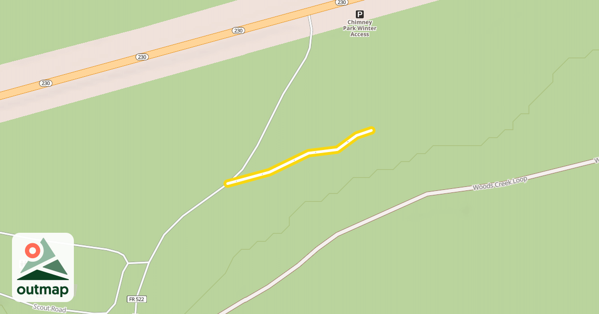 Map of Woods Creek Loop