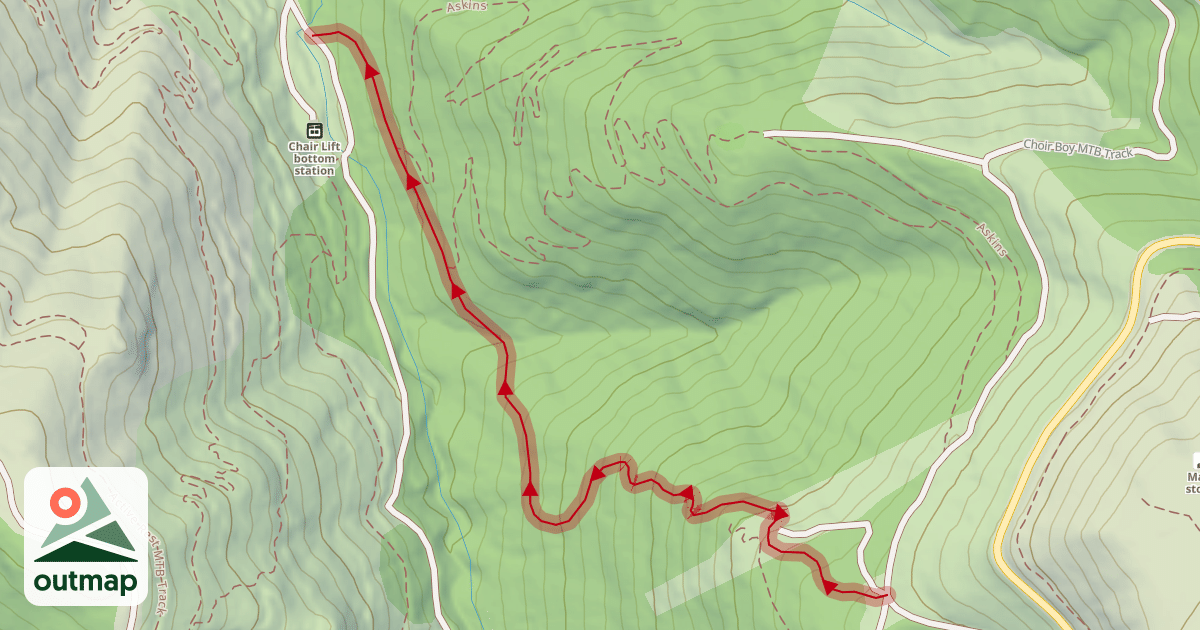 Map of 3rd Base MTB Track