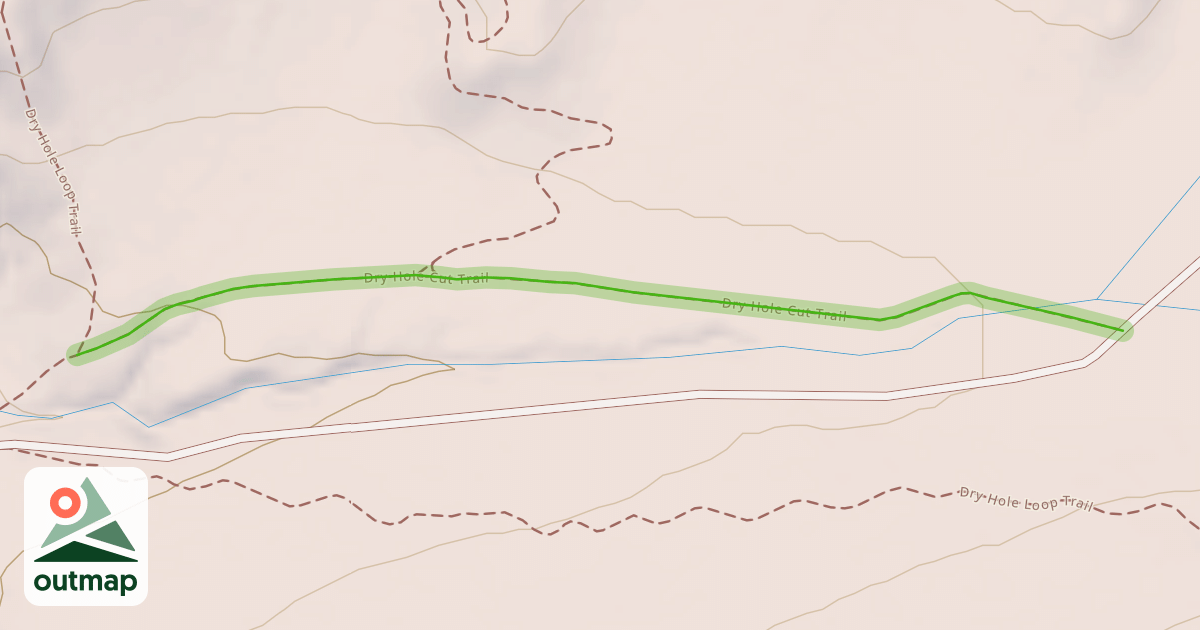 Map of Dry Hole Cut Trail