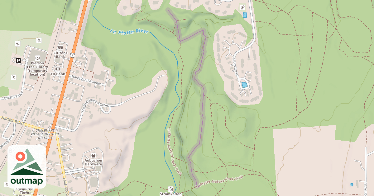 Map of LaPlatte Nature Park Trail