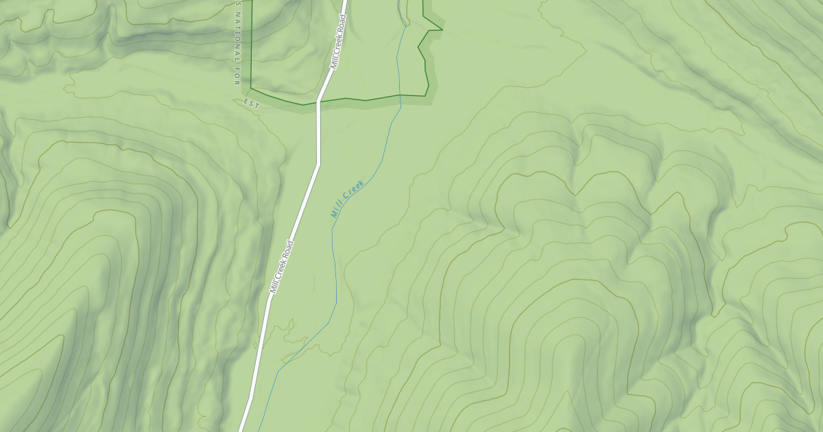 Map preview of USFS National Forest System Roads {59650033-F2B2-47DC-BCDD-6946F52F92CE}