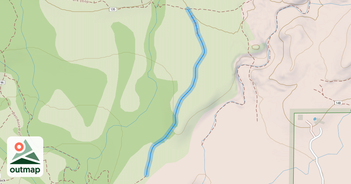 Map of Middle Trail