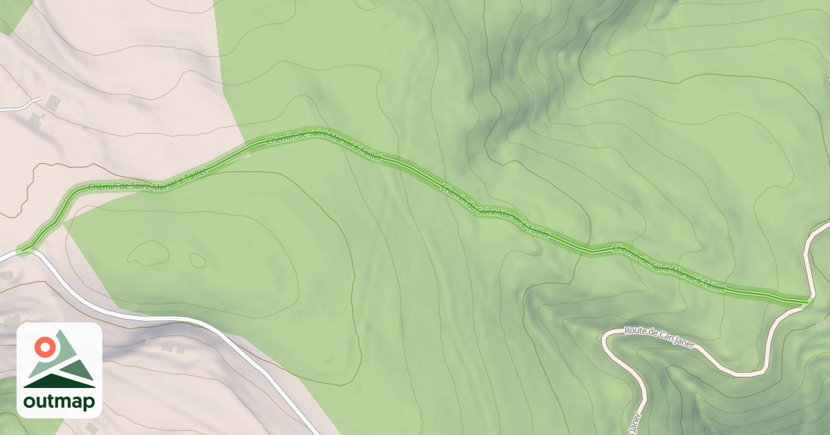 Map of Chemin de Saint-Marsal à Taillet