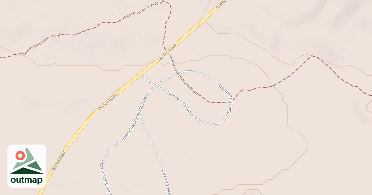 Map of LUZERNE TRAIL CAMP