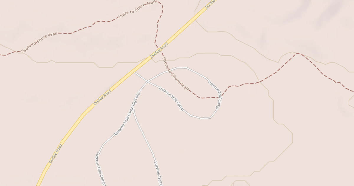 Map preview of LUZERNE TRAIL CAMP