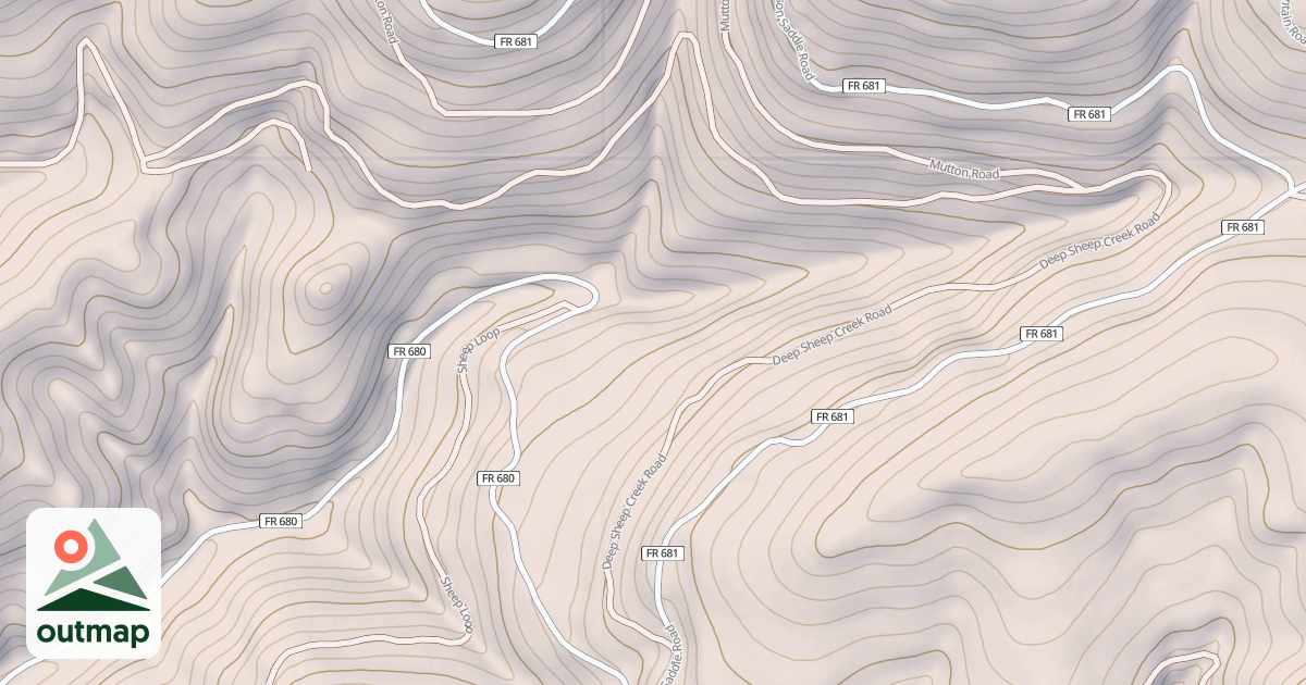 Map of DEEP SHEEP CREEK