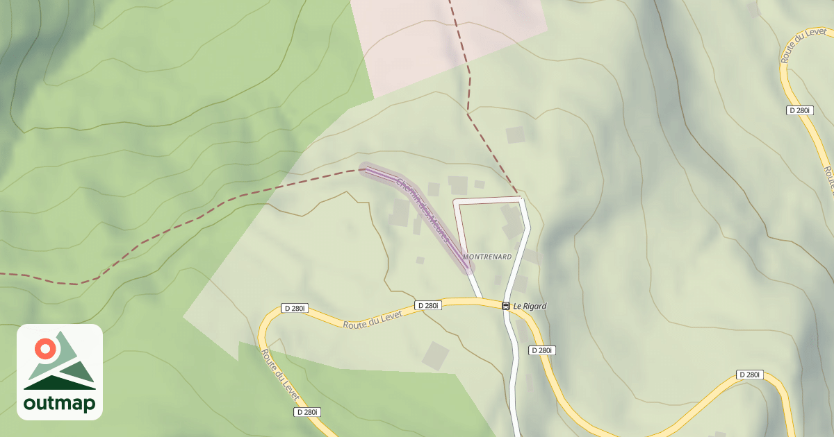 Map of Chemin des Meures