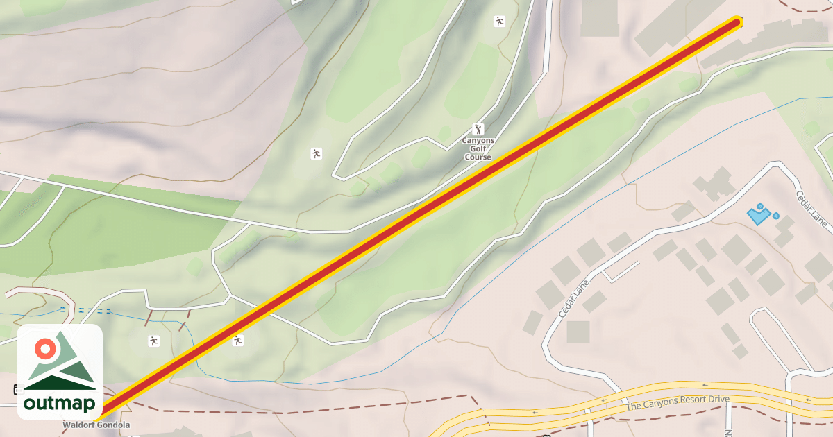 Map of Frostwood Gondola
