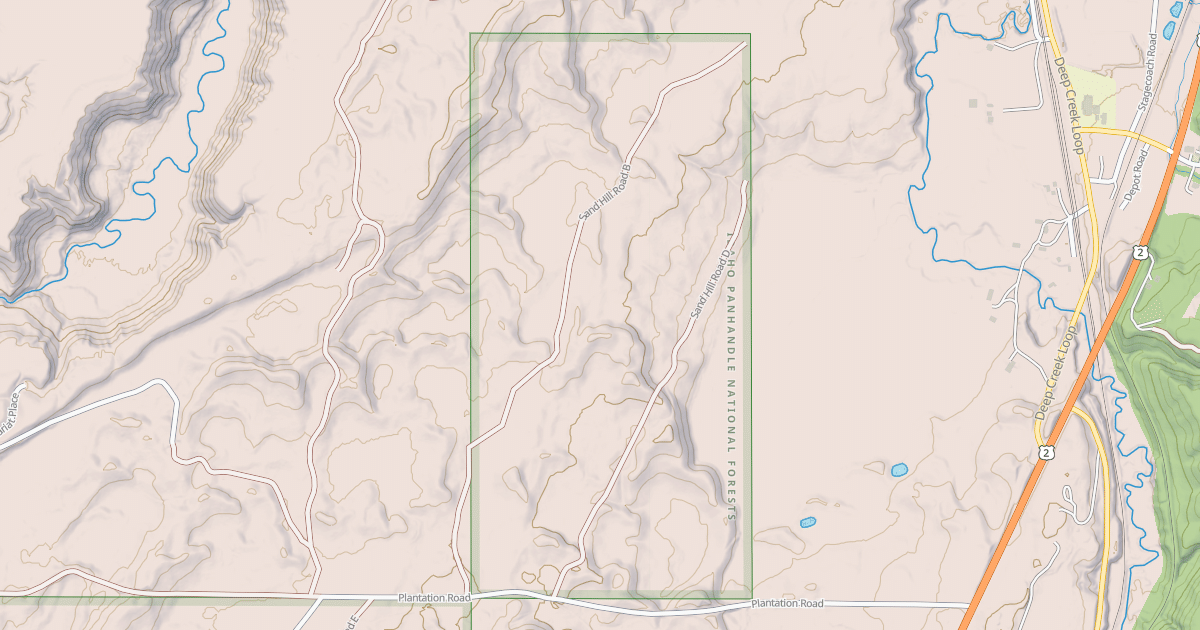 Map preview of SAND HILL B