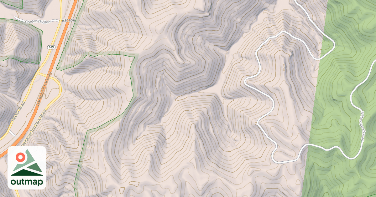 Map of HAYES RIDGE