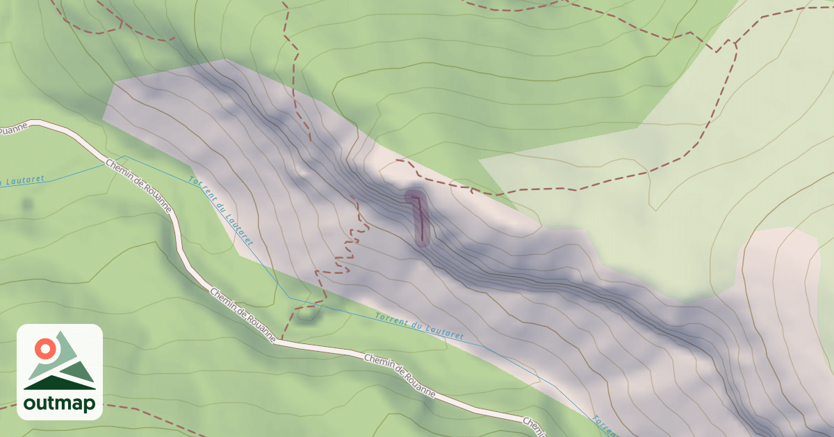 Map of Climbing Crag