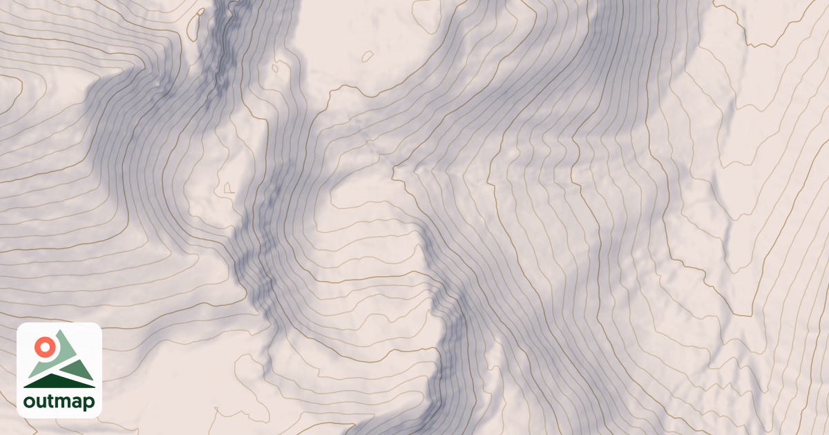 Map of Big Eightmile Lake