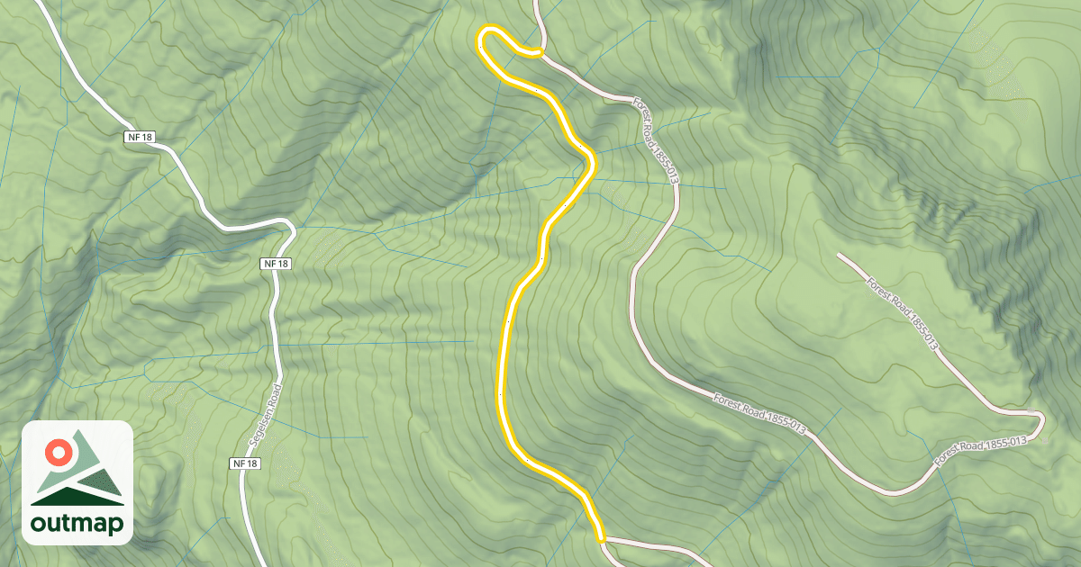 Map of Segelsen Ridge Road