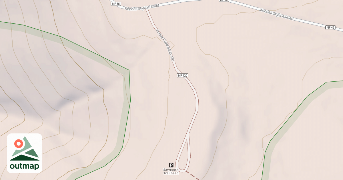 Map of BURNT FLAT