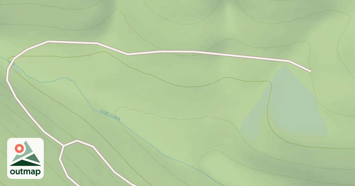 Map of CLIFF CREEK D