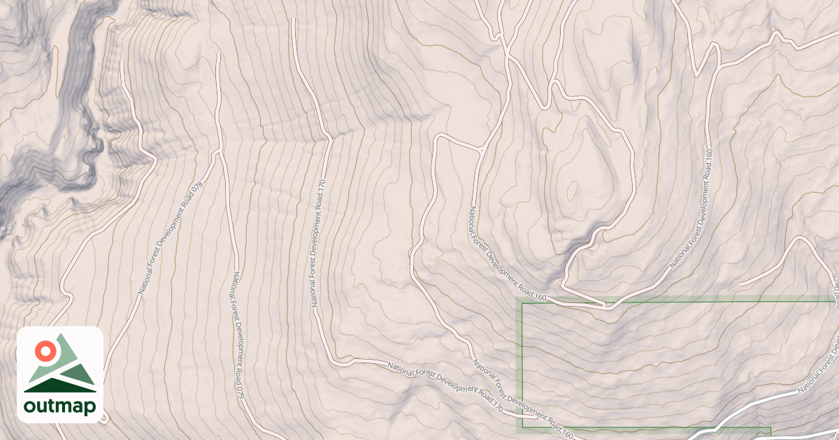 Map of USFS Motor Vehicle Use Map Roads {2E03C933-8ED6-4292-ADD3-6217946BB6E4}