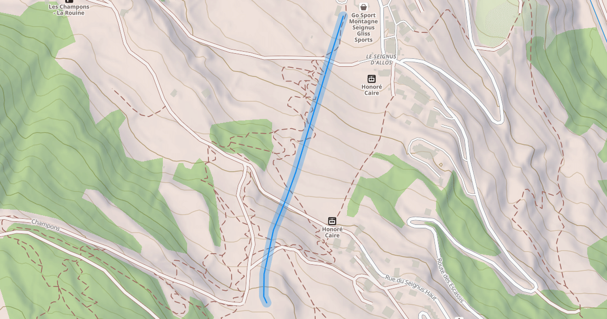 Map preview of Stade