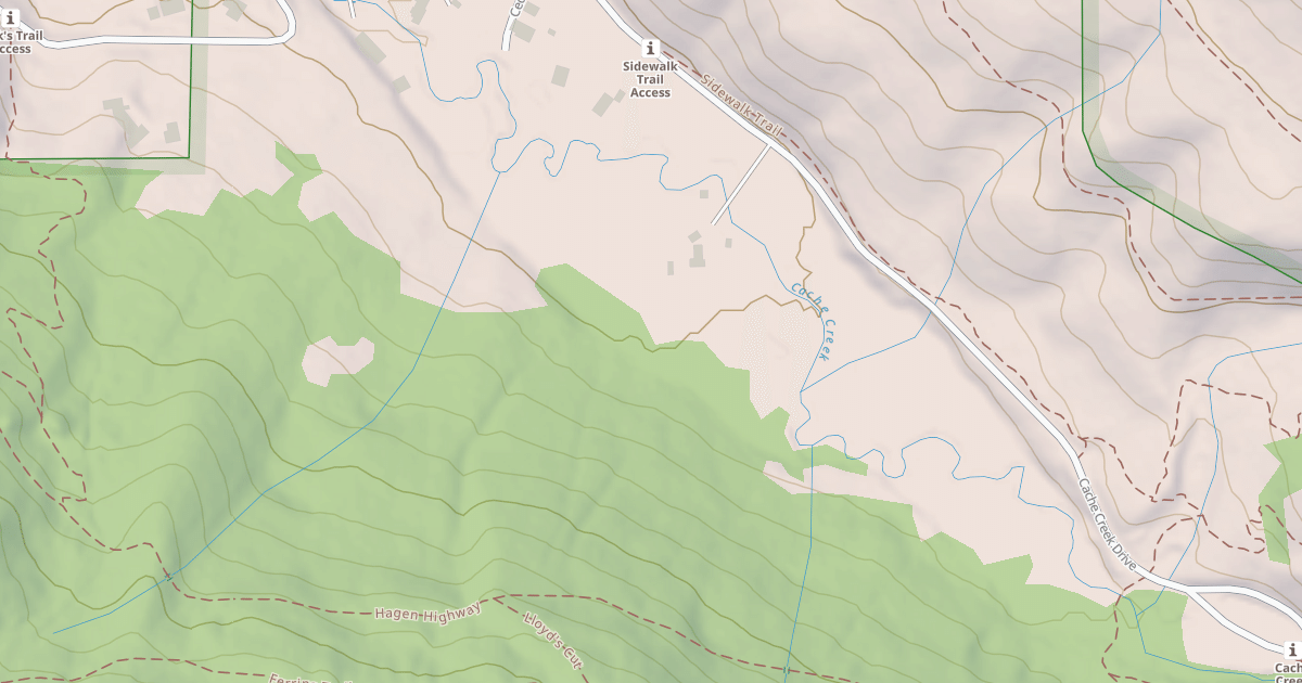 Map preview of Cache Creek Snow