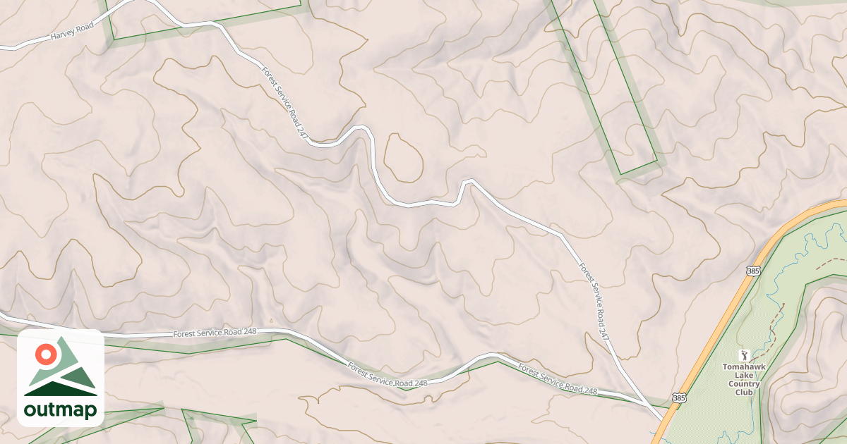 Map of COUNTRY CLUB