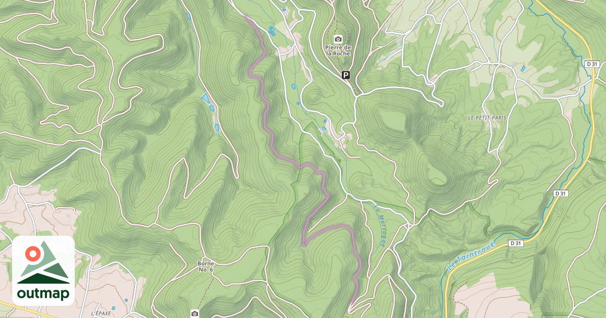 Map of Route Forestière de Grebifond