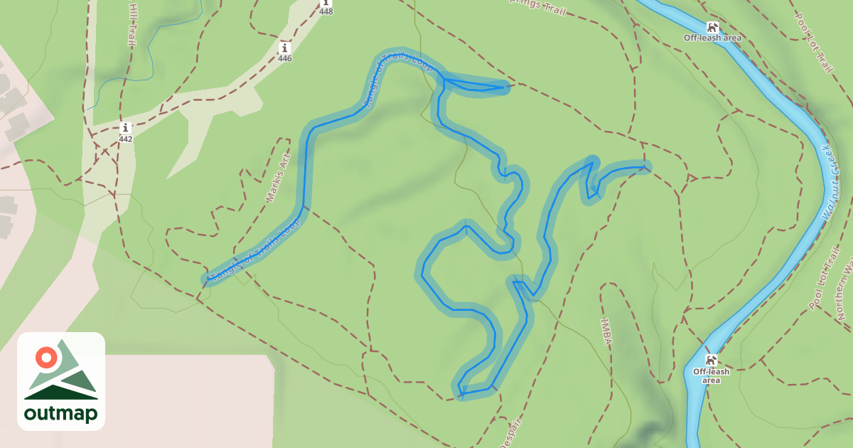 Map of Tangle of Trails Loop