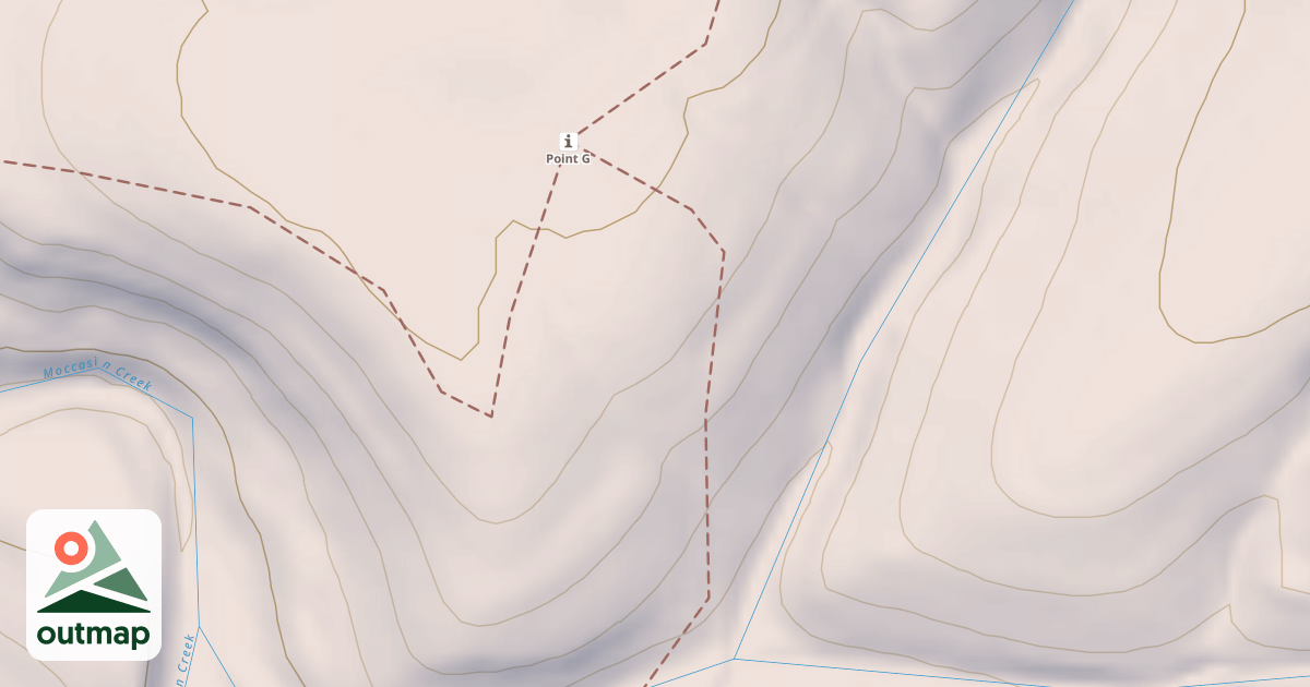 Map of Mg Gap Hollow Spur South