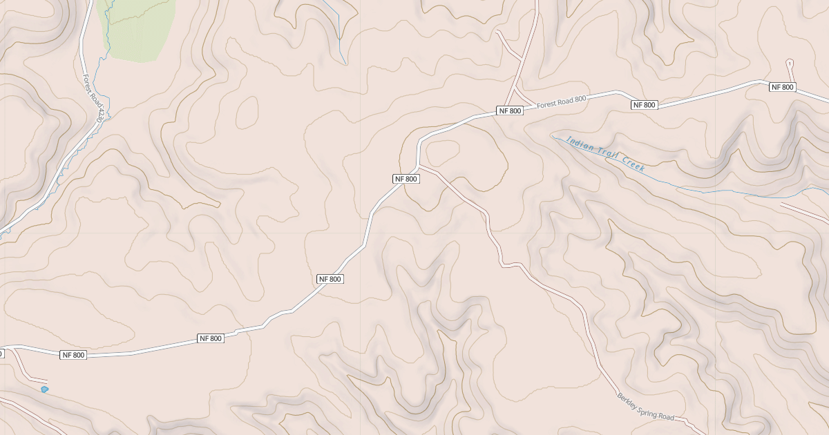 Map preview of USFS Motor Vehicle Use Map Roads {5B022F62-3356-4A55-A5EE-E09768244A2F}