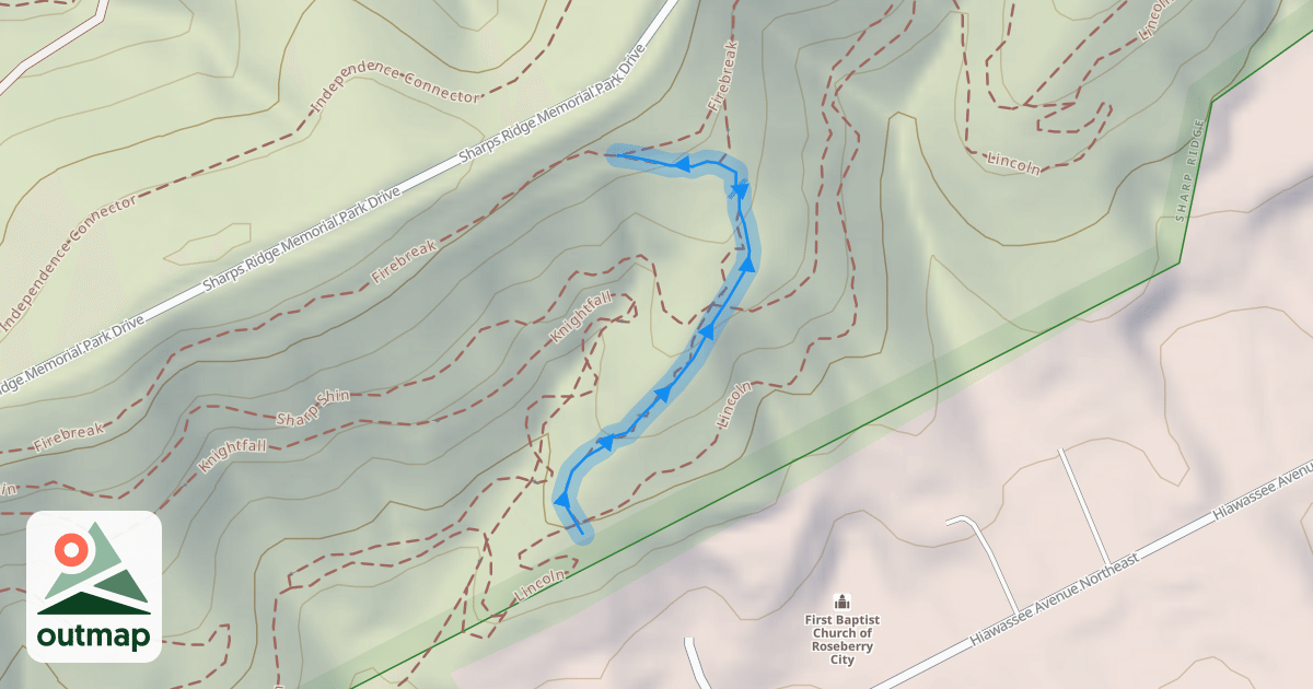 Map of Push Line Trail